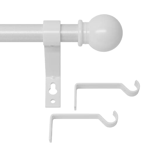 White Curtain Rods Review: GSBLUNIE Adjustable Rod Set Tested