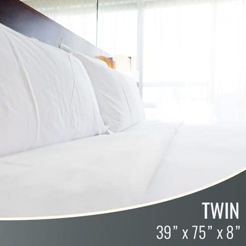 DMI Waterproof Mattress Protector and Mattress Cover, Soft, Encased Zippered Fit, Twin, Packaging may vary