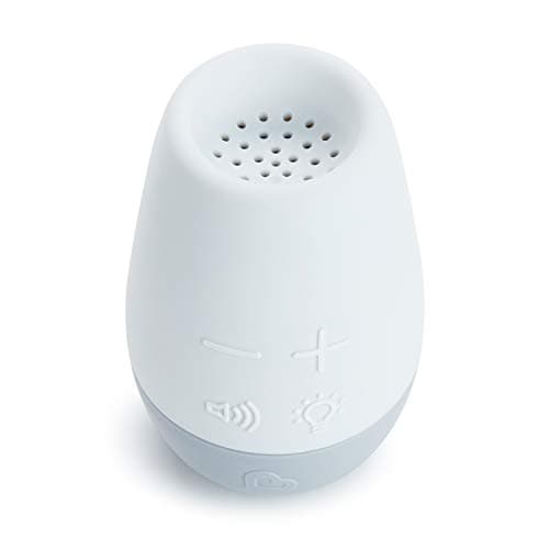 Munchkin Shhh… White Noise Sound Machine, Baby Sleep Soother with Night Light, Portable for Travel or Nursery, White/Grey
