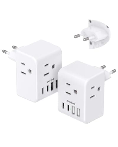 2 Pack European Travel Plug Adapter Review – One Beat Tested