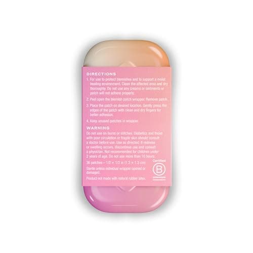 Welly Bandages - Face Savers, Hydrocolloid, Adhesive, Small Spot Shape, Clear - 36 ct