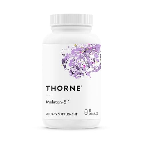 THORNE - Melaton-5-5 mg Melatonin Supplement - Supports Normal Circadian Rhythms, Restful Sleep & Relaxation* - Third-Party Certified - Gluten, Dairy & Soy-Free - 60 Capsules