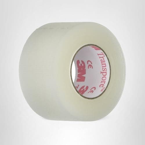 3M Transpore Clear 1-Inch Wide First Aid Tape, 10-Yard Roll (2 Rolls), Model:1527-1