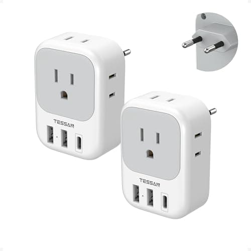 European Plug Adapter Review: TESSAN 2-Pack USB-C Travel Adapter Tested