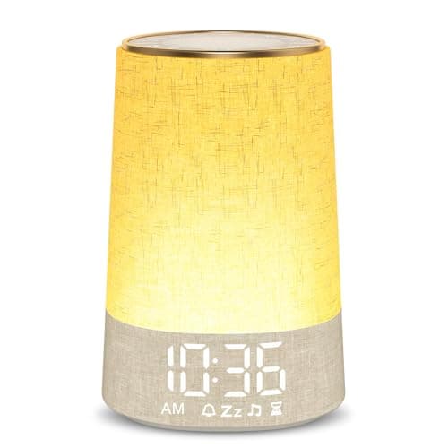 AFEXOA Sunrise Alarm Clock with 30 Soothing Sounds, White Noise Machine with Alarm Clock & Wake Up Light, Dimmable Display, Night Light for Bedroom, Heavy Sleepers, Adults & Kids