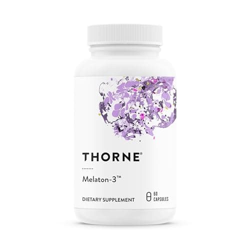 THORNE - Melaton-3-3 mg Melatonin Supplement - Supports Normal Circadian Rhythms, Restful Sleep & Relaxation* - NSF Certified for Sport - Gluten, Dairy & Soy-Free - 60 Capsules