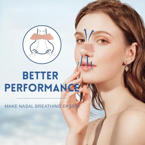 100Pcs Nasal Strips for Snoring, Extra Strength Nose Strips Breathing, Nose Tape for Sports and Sleep, Anti Snoring Strips Help Stop Snoring and Nasal Congestion Relief