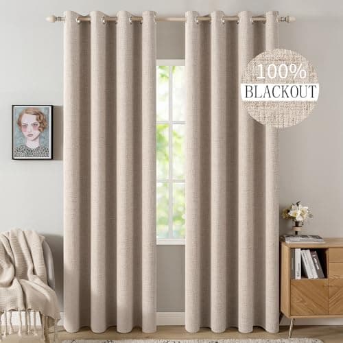 MIULEE Rideaux Occultants Lin 52x84 Pouces – Test & Avis