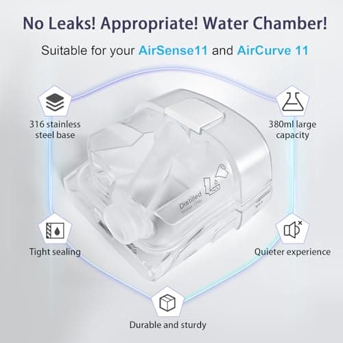 Water Chamber and Pap HumidAir Water Tank for ResMed AirSense 11 Tube Hose Machine