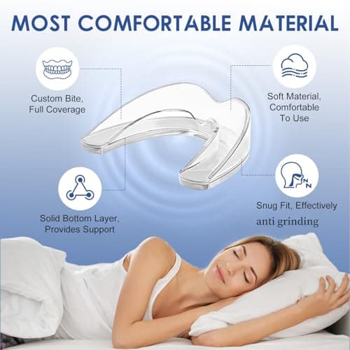 OHALEEP Anti Grinding Guard for Clenching Teeth at Night, Teeth Grinding Mouthguards for Sleeping, Mouth Guard for Grinding Teeth at Night, Night Guards for Teeth Grinding for Adults
