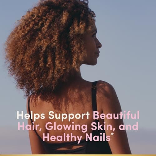 Nature's Bounty Optimal Solutions Hair, Skin and Nails Pectin Gummies, 2500 mcg Biotin Per Serving, No Stick Gummy, Vegetarian Formula, Strawberry Flavor, 200 count, 100 Total Servings