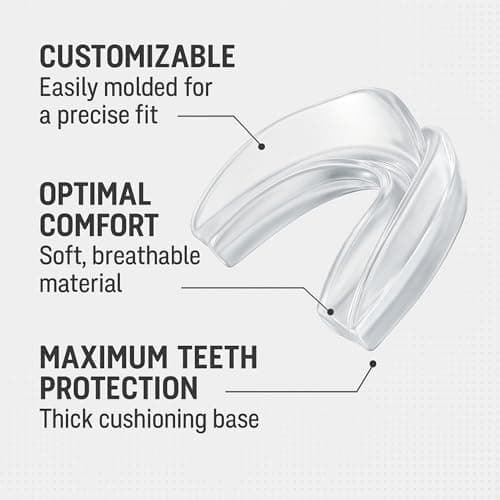 ProDental Sports Mouth Guard - 2 Pack Made in USA, Custom Fit Mouthguard for Adults & Teens 12+ - BPA-Free, Soft & Moldable Mouthguards for Football, MMA, Boxing, Lacrosse