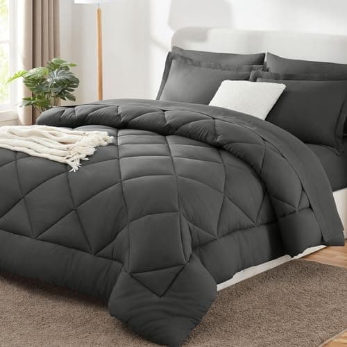 CozyLux Queen Comforter Set Review – Dark Grey Bed in a Bag Worth It?