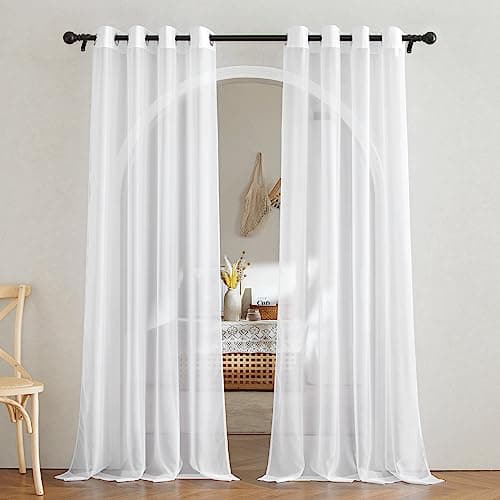 NICETOWN White Sheer Curtains Review: Elegant Light Filtering for 2025