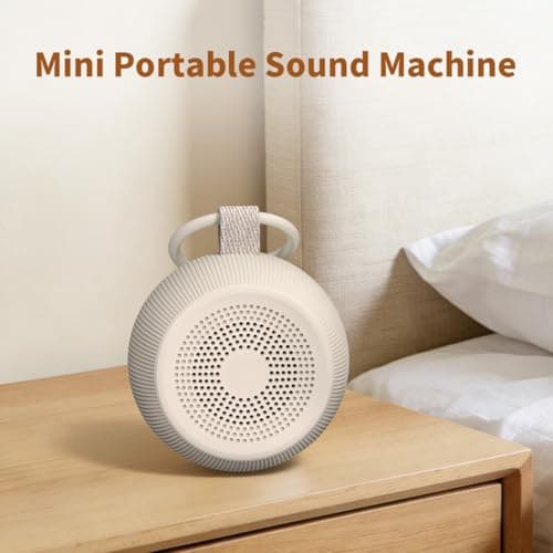 Portable Travel Sound Machine White Noise Machine 40h Battery Brown Noise Machine 30 Soothing Sounds & Hushing Sound for Baby 4 Timers Memory Function 32 Adjustable Volume for Kids Adults Home Office