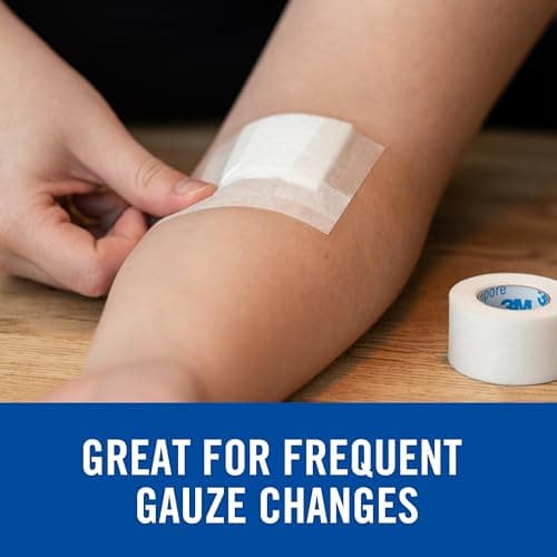 Nexcare Gentle Paper Tape, Medical Paper Tape, Secures Dressings and Lifts Away Gently - 1 In x 10 Yds, 6 Rolls of Tape
