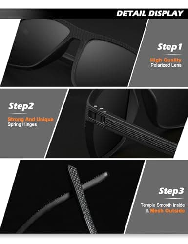 NSSIW Mens-Sunglasses Polarized Sunglasses Men : Classic Sun Glasses with UV Protection for Driving Fishing Golf 4 Packs