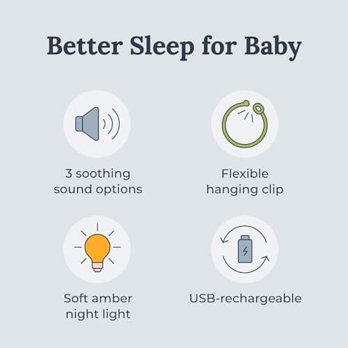Yogasleep Hushh Portable White Noise Sound Machine for Baby, 3 Soothing Natural Sounds with Volume Control, Compact Size, Noise Canceling for Sleep Aid, Office Privacy, & Meditation, Registry Gift