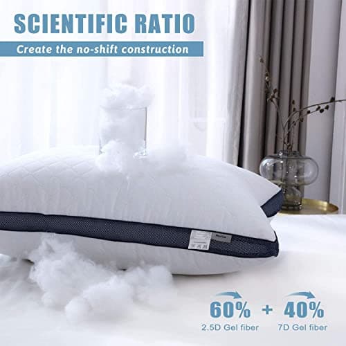 Meoflaw Pillows for Sleeping (2-Pack), Luxury Hotel Pillows Queen Size Set of 2,Bed Pillows for Side and Back Sleeper (Queen)