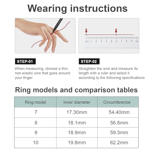 Smart Ring for Women-Men,Health-Fitness Tracker with Heart Rate, Sleep Monitor, Blood Oxygen, HRV, 128 Sports Modes, IP68 Waterproof, Gesture Control, No Subscription Fee,with iOS & Android (9)