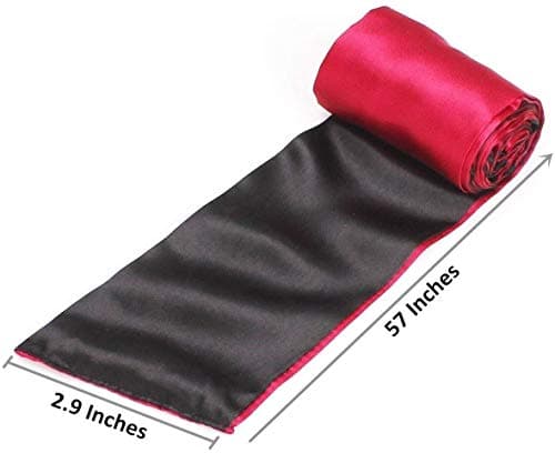 Ukissim Soft Satin Eye Mask Blindfold Comfortable Sleeping Masks - 59 in x 2.8 in