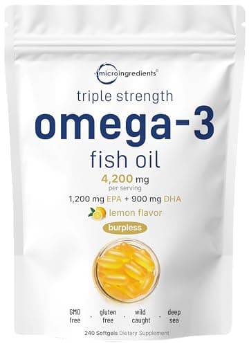 Micro Ingredients Triple Strength Omega 3 Fish Oil Review – 4200mg Worth It?