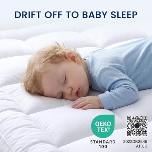 YUGYVOB Queen Mattress Topper Extra Thick, Cooling, and Breathable Mattress Pad 8-21" Deep Pocket Soft Down Alternative Fill