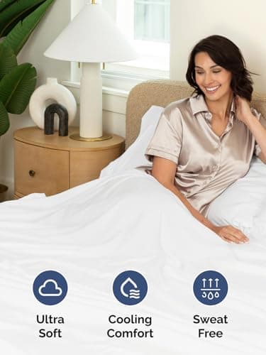 Extra Deep Queen Fitted Sheet - Hotel Luxury Single Fitted Sheet Only - Easily Fits 18 inch to 24 inch Mattress - Ultra Soft, Wrinkle Free w/Extra Deep Pockets - Easy-Care, Breathable & Comfy - White