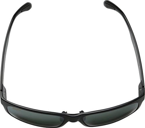 Maui Jim Men's & Women's Red Sands Polarized Square Sunglasses, Matte Black/Neutral Grey Polarized, Large Fit