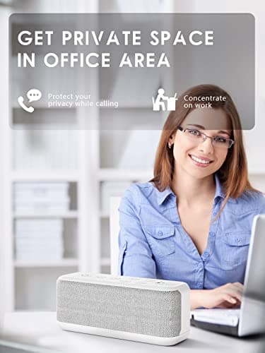 OnLyee White Noise Machine for Office Privacy, USB Rechargeable Sound Machine with 42 Non-Looping Sounds, Auto-Off Timer for Focus, Sleep and Travel