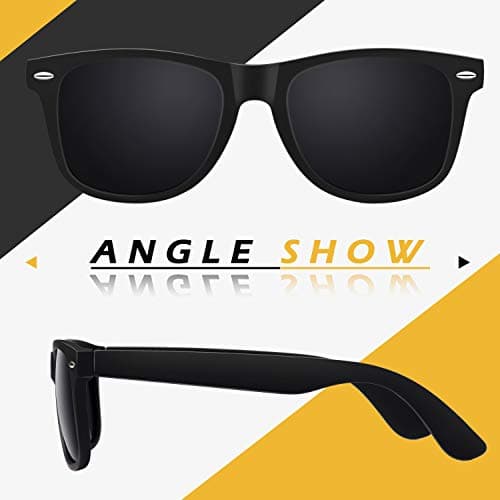 LINVO Polarized Sunglasses for Men Women Driving Sun glasses Shades 80's Retro Style Square