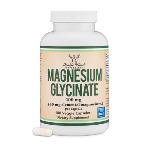 Magnesium Glycinate 400mg Review: 180 Capsules for Sleep & Recovery