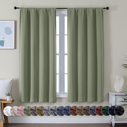 Simplebrand Ava Sage Green Blackout Curtains Review — 63-Inch Bedroom Set Tested