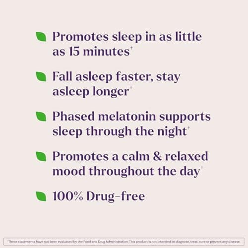 Natrol Melatonin + 5-HTP Time Release Sleep Aid, Triple Action Formula, Calm the Mind, Fall Asleep Faster and Stay Asleep Longer, 60 Bi-Layer Tablets, Up to a 60 Day Supply