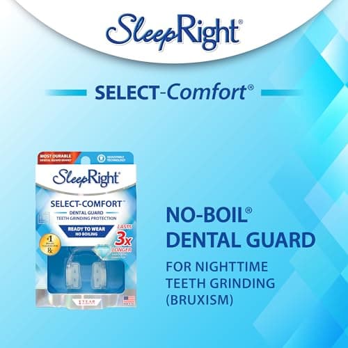SleepRight Select-Comfort Night Guard – Dental Mouth Guard for Sleeping, Prevents Teeth Grinding & Clenching, Bruxism Protection (New Version)