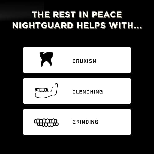Rest in Peace Night Guard - Pack of Two Moldable Mouth Guard for Teeth Grinding Clenching Bruxism (Clear)
