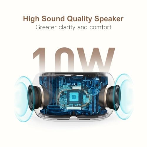 ANJANK White Noise Sound Machine Alarm Clock with Bluetooth Speaker, 21 Relaxing Sounds, 7 Night Lights,0-100% Dimmer/Sleep Timer/30-Level Volume Control,Sound Machine for Kids Adults Sleeping,Bedroom