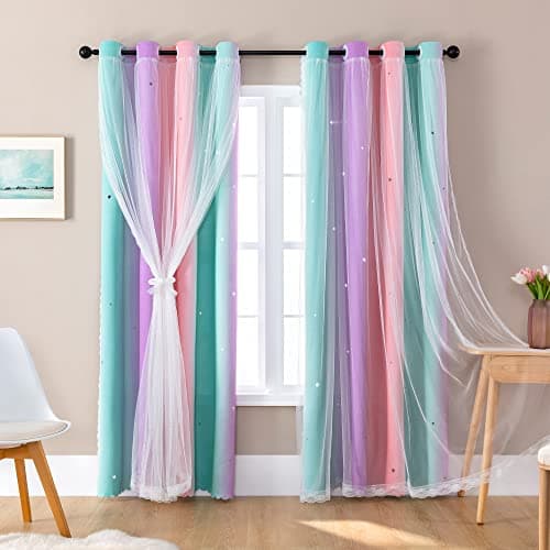 XiDi Rainbow Blackout Curtains Review – Girls Bedroom Decor That Actually Works