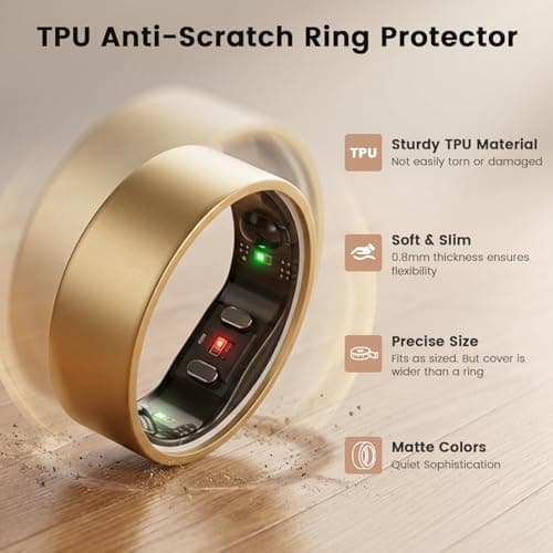 Compatible with RingConn Gen 2 Cover, Anti-Scratch TPU Protector for Ring Conn Gen 2 Air Accessories