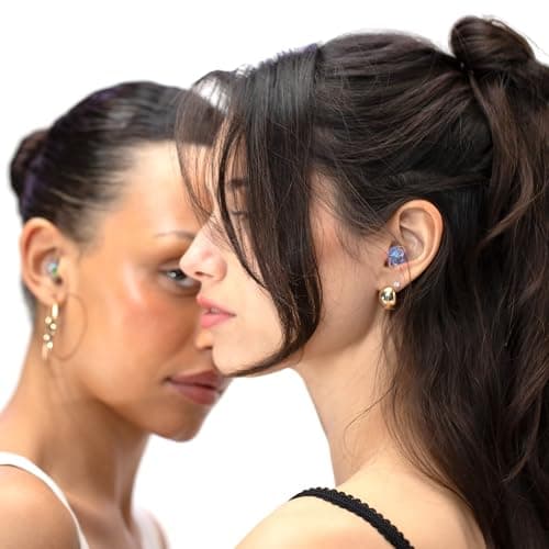 Eargasm High Fidelity Blue Earplugs for Concerts, Festivals, Musicians, DJs, Night-Life, Motorcycle Hearing Protection - Reusable Ear Plugs for High Fidelity Noise Reduction up to 21 dB