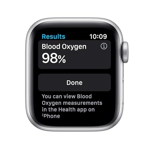 Apple Watch Series 6 (GPS, 40mm) - Silver Aluminum Case with White Sport Band (Renewed)