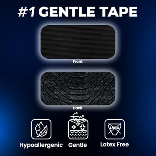 VIORY Gentle Tape (30 Pack) - Pain Free Removal, Hypoallergenic, Latex Free & Gentle On Skin - Packaging May Vary - Skin Friendly Adhesive Cotton Tape