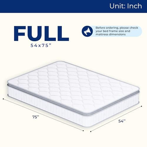 Neo Sleep Full Size Mattress, 10 Inch Hybrid Comfort & Supportive Mattress in a Box, Cooling Gel Memory Foam and Pocket Springs with Pressure Relief, CertiPUR-US Certified, Medium Feel