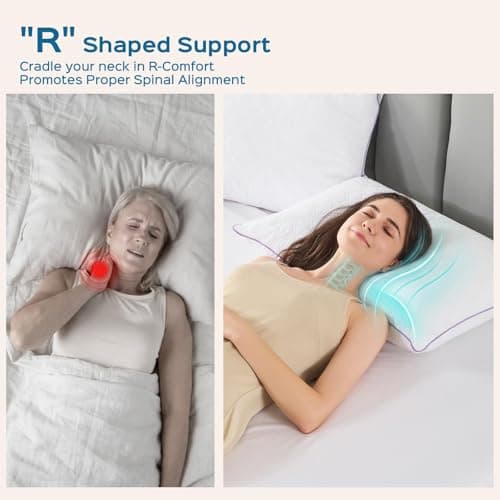 JOLLYVOGUE Pillows King Size Set of 2, Bed Pillow for Side, Back, and Stomach Sleepers, Down Alternative Filled Pillows, Luxury Hotel Quality and Machine Washable, 34" x 17", 2 Pack