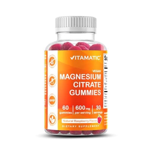 Vitamatic Magnesium Gummies 600mg Review – Sleep, Muscles & Calm in a Raspberry Gummy