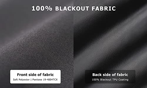 LazBlinds 100% Blackout Roller Shades, No Tools No Drill Cordless Blinds for Windows, Thermal Insulated UV Protection Privacy Window Shades for Bedroom (36''W x 72''H, Black)