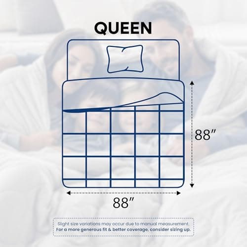 Utopia Bedding Comforter Queen Size 88 x 88 Inches White, All Season Duvet Insert, Down Alternative Box Stitched Bed Comforter with Corner Tabs, Machine Washable