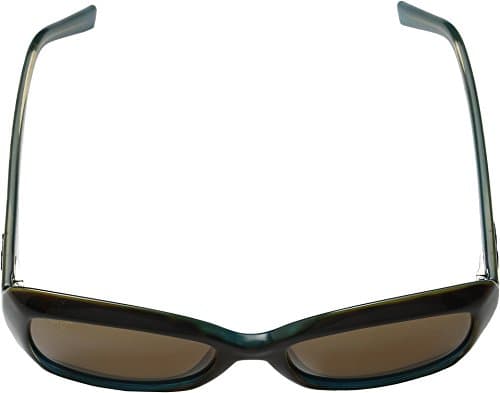 Maui Jim Women's Orchid Polarized Butterfly Sunglasses, Tortoise W/Peacock/Hcl Bronze Polarized, Medium Fit