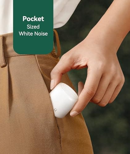 Restnature White Noise Sound Machine - Portable Sound for Sleep, Travel Sound Machine for Baby Adults, 16 Nature Sound, Timer, White Noise Machine for Sleeping Office Privacy Home Gift