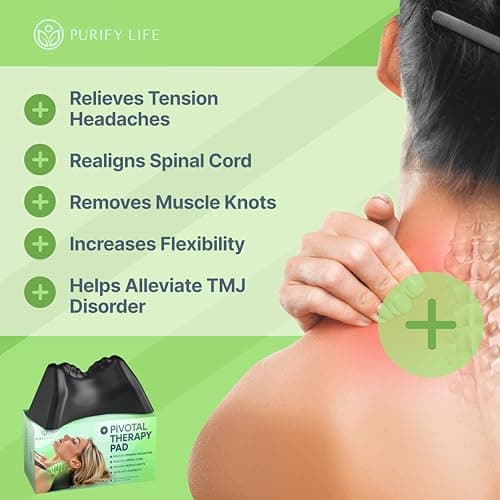 Occipital Release Tool for Pivotal Therapy & TMJ Device – Cervical Traction Pillow for Neck, Shoulder, and Back Pain Relief - Tension Headaches, Manipulation Therapies, Trigger Points